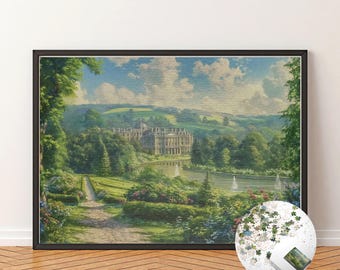 Pride and Prejudice Puzzle Pemberley Game Puzzle Bookish Merch Jane Austen Inspired Picture Puzzle for Book Lovers Book Nook Kit