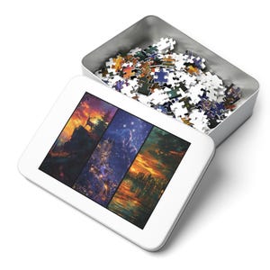 Maasverse ACOTAR Puzzle Throne of Glass Gift, Velaris, Terrasen, and Lunathion, Crescent City SJM Merch Bookish Game Puzzle, Booktok