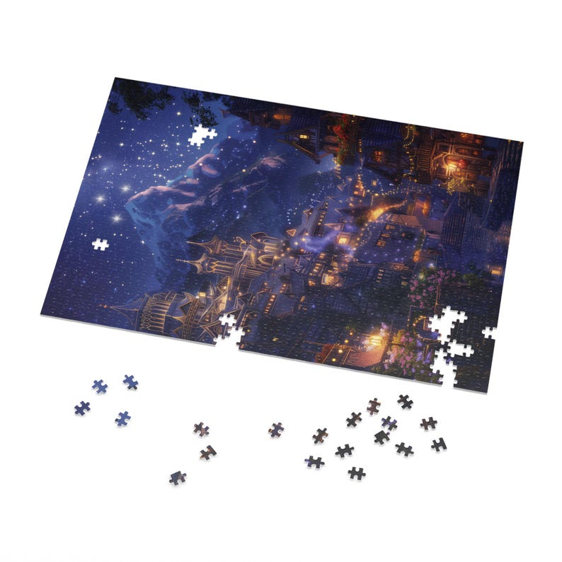 Acotar Puzzle Velaris Art, 1000-piece ACOTAR Puzzle Fantasy Picture Puzzle Box Bookish Merch City of Starlight Bookish Gift Book Room Decor image 7
