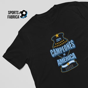Argentina Campeones Copa America 2024 Unisex T-shirt Argentina Soccer Champions Shirt Argentina Football Jersey Campeones De America Tshirt