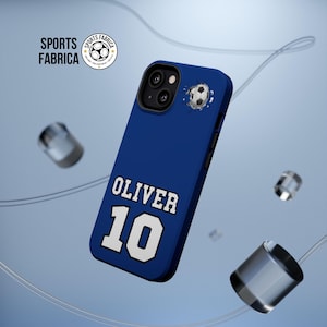 Personalized Name MagSafe Soccer Player Phone Case For iPhone Soccer Birthday Gifts For Boys and Girls Soccer Mom and Dad Custom Sports Gift