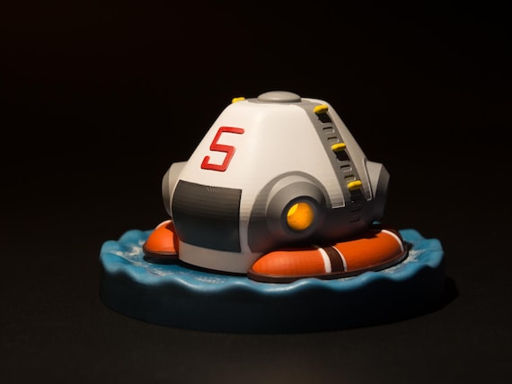 Lifepod Subnautica - Réplique en résine peinte à la main