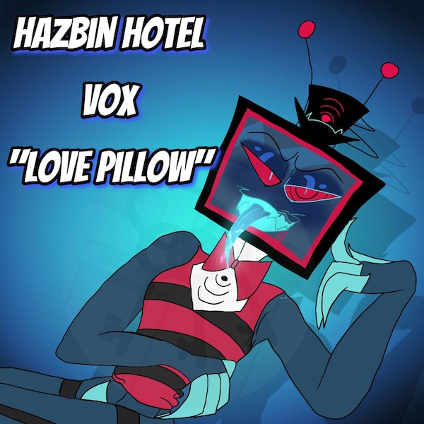 PRE-ORDER| Hazbin Hotel Vox "Love Pillow" shaped throw pillow