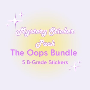 Mystery OOPS Sticker Bundle | Waterproof Stickers | For Notebooks, Laptops, Water Bottles