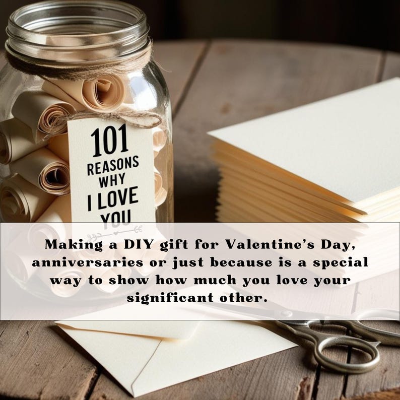 DIY Love Jar With Love Notes Reasons Why I Love You, Gift Idea ...