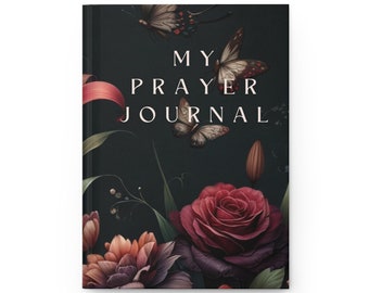 Floral Prayer Journal for Daily Reflection - Inspirational Christian Gift - Beautiful Flower Devotion Notebook