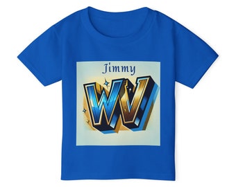 T-shirt personnalisé pour tout-petit KIDS WV (Virginie de l'Ouest) Heavy Cotton™