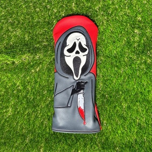 Scream Inspired  Driver Headcover |  Driver Head Cover | Golf Headcover| Golf Head Cover Driver Headcover| Driver Head Cover