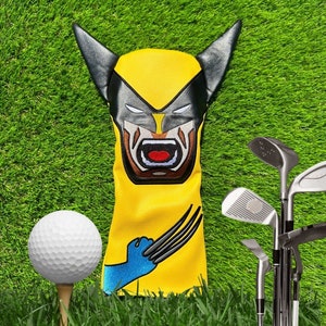 X Man Inspired Fairway Wood Headcover | Unique Golf Driver & Wood Cover for Wolverine Fans - Perfect Gift!
