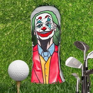 Joker Inspired Driver Headcover | Golf Head Cover | Fun Driver Cover for Golf | Unique Accessory for Golf Lovers