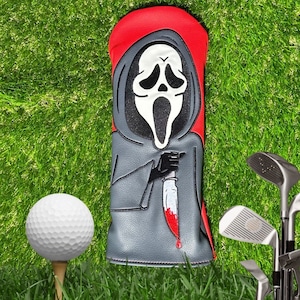 Scream Inspired Driver Headcover | Driver Head Cover | Golf Headcover| Golf Head Cover Driver Headcover| Driver Head Cover