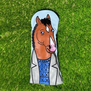 Horse Man Inspired Driver Headcover | BoJack Inspired Golf Head Cover | Stylish Driver Head Cover for Golfers