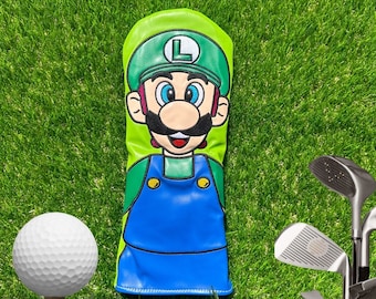 Funda para cabeza de driver inspirada en Super Brother / Funda para cabeza de driver / Funda para cabeza de golf / Funda para cabeza de golf Funda para cabeza de driver / Funda para cabeza de driver