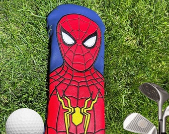 スパイダーマン ゴルフヘッドカバー　ユーティリティ　ゴルフ　ヘッドカバー ゴルフ ヘッドカバー ドライバー カバー ウッド ユーティリティ
