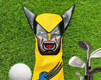 X-Men Inspired Fairway Wood Headcover | Venom Golf Driver Cover | Wolverine Golf Cover | Superhero Gift for Men