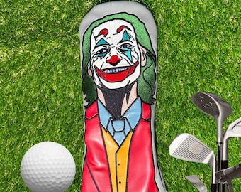 Joker Inspired Driver Headcover | Golf Head Cover | Fun Driver Cover for Golf | Unique Accessory for Golf Lovers