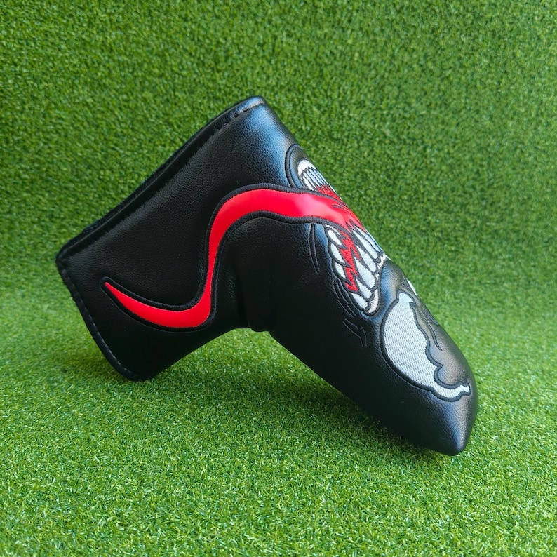 Venom inspirierte Golf Headcover, X-Man Fairway Holz & Drives Headcover, Einzigartiges Spider-Man Design, Blatt Putter Cover Bild 7
