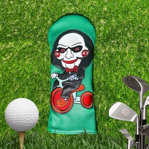 Saw Inspired Driver Headcover | Unique Golf Head Cover | Premium Driver Head Cover for Golf | Durable & Stylish Design