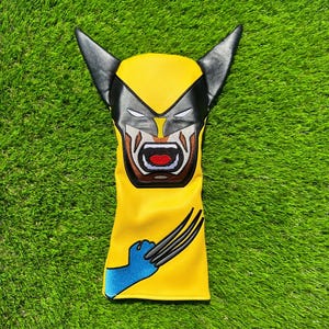 Venom inspirierte Golf Headcover, X-Man Fairway Holz & Drives Headcover, Einzigartiges Spider-Man Design, Blatt Putter Cover X-Men