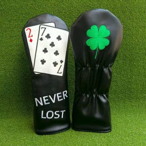 Poker Inspired Golf Driver Headcover | Unique Golf Head Cover for Drivers | Poker Theme Golf Gift for Men & Women