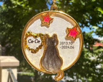 Custom Pet Memorial Ornament, Cat Ashes Keepsake, Dog Hair Keepsake