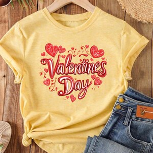 Women&#39;s Valentines Hearts Shirt, Valentines Day Shirt,  Women&#39;s Valentine&#39;s Day Shirt, Cute Heart Shirt, Romantic Gift Tee