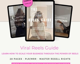 Viral Reels Guide, Social Media Growth, PLR MRR (Digital PDF)