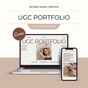 UGC Portfolio Template for UGC Creators & Influencers, UGC Template, Ugc Pitch, Ugc Media Kit, Ugc Portfolio Design, Canva Template