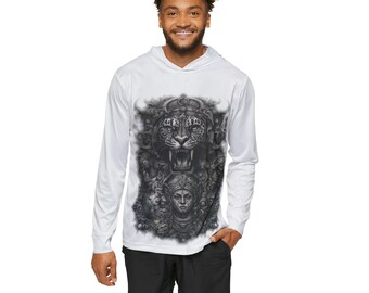 Tigers Blood-Men's Sports Warmup Hoodie (AOP)