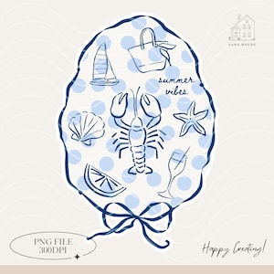 Blue Summer Vibes PNG, Coastal Vacation Png, Seaside Png, Europe png, Summer Vibes Png, Summer Coquette PNG, Digital Download