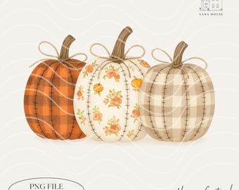 Pumpkin Trio PNG, Fall Aesthetic Pumpkin Png, Cozy Autumn Png, Fall Pumpkins PNG, Digital Download