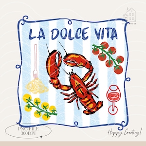 La Dolce Vita PNG, Vacaciones en la costa PNG, Playa PNG, Europa PNG, Vibras de verano PNG, Coqueta de verano PNG, Descarga digital