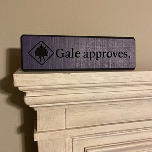 BG3 Inspired Companion Sign | Baldur's Gate 3 Customizable Wooden Sign for Desk or Wall | All Companions and NPC's | Astarion approves.