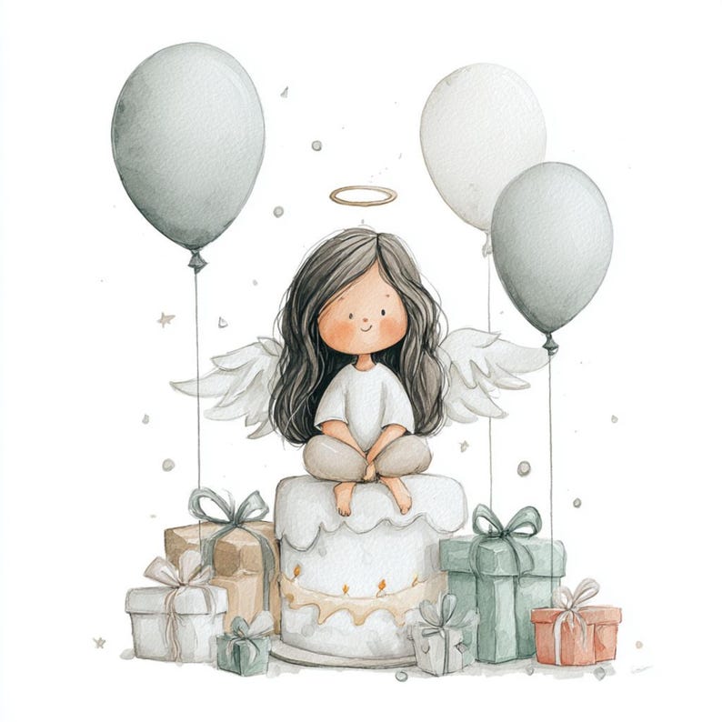 1000 + Floral Happy Birthday Card : Whimsical Digital Gift for Her image 6