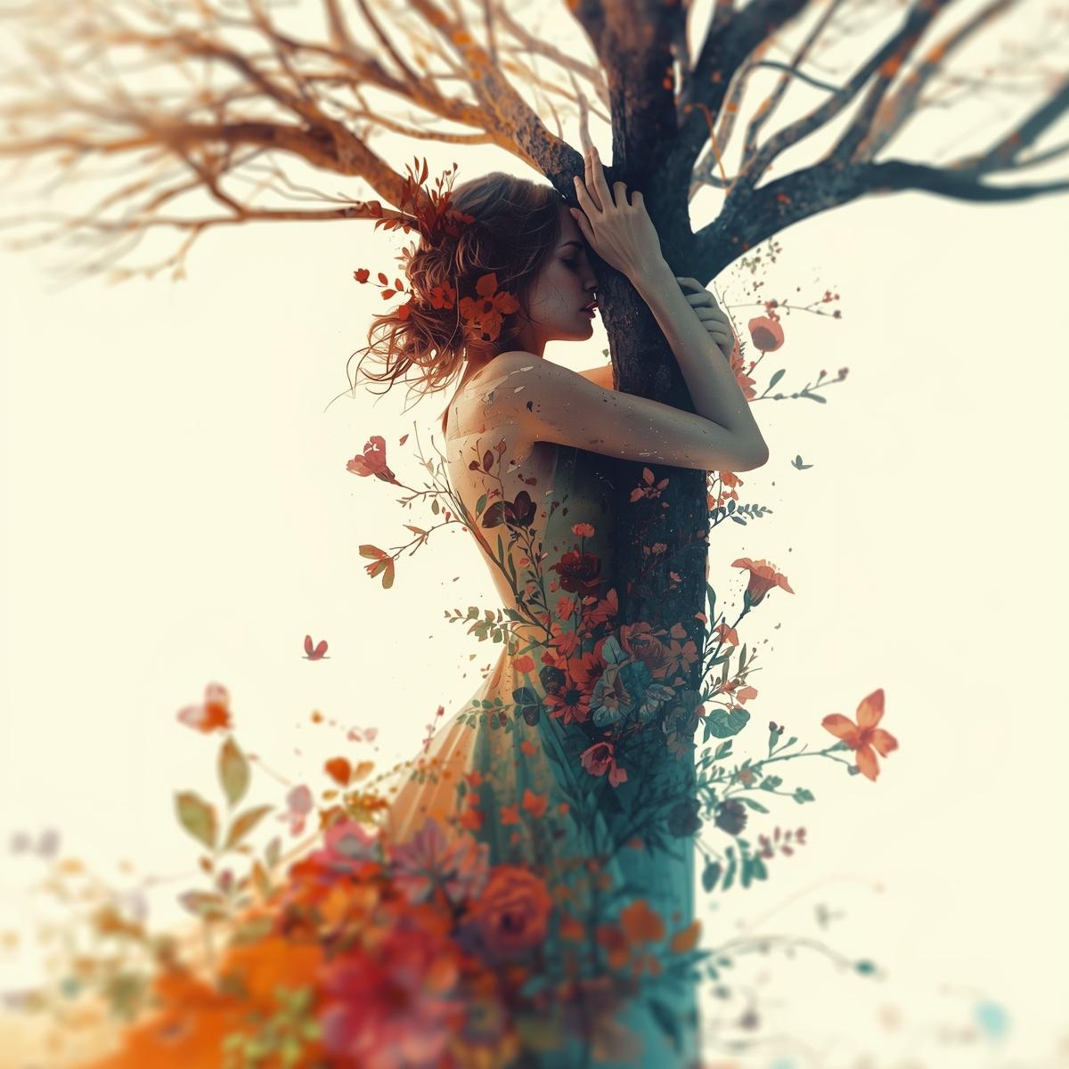 15 Forest Goddess Surreal Woman Art – Nature Spirit Portraits for Boho ...
