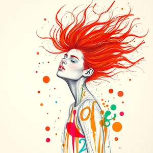 Clipart de rosto feminino abstrato, 10 lindos JPGs de mulheres e meninas, arte linear, download digital para scrapbooking, arte de parede, impressão artística