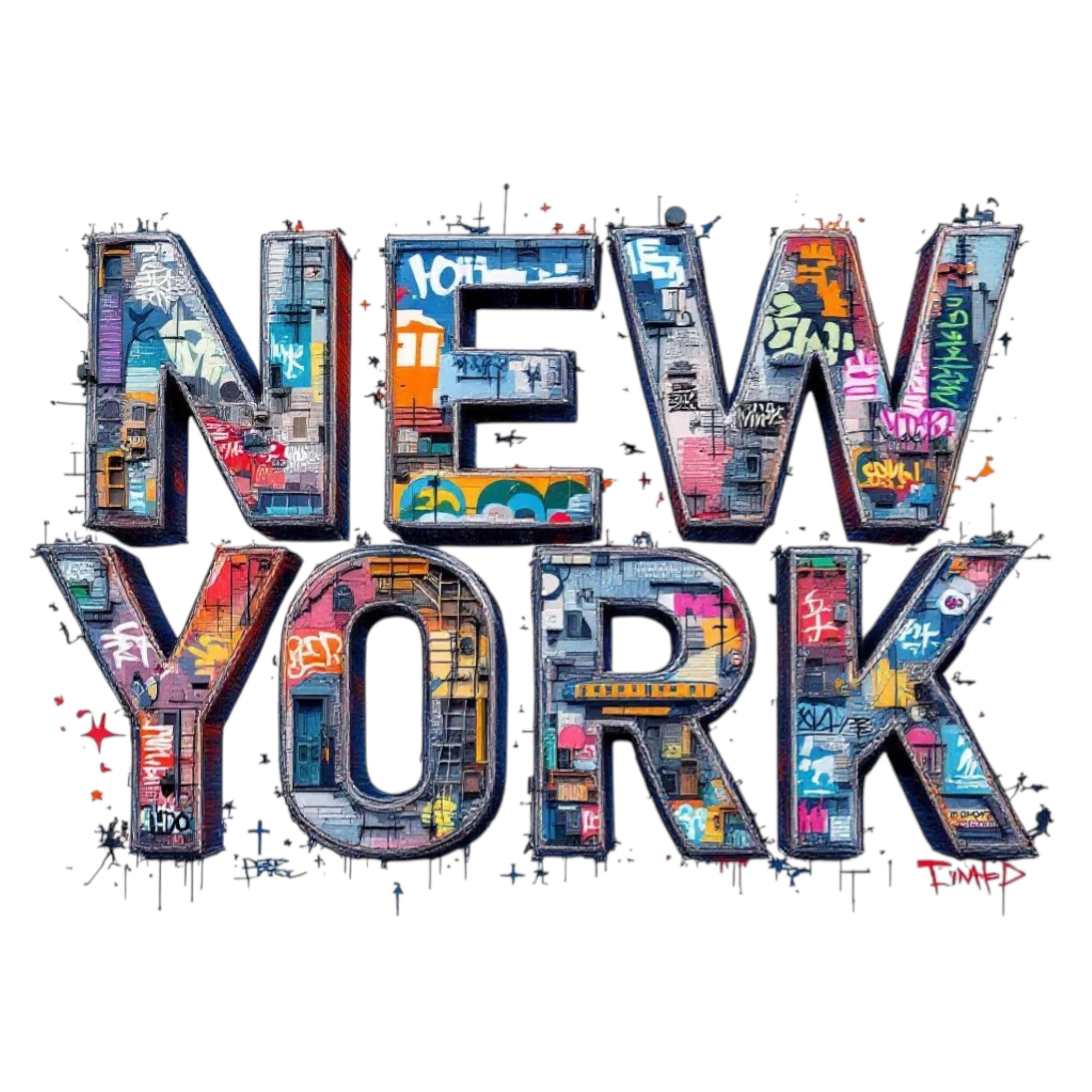 New York City PNG Bundle – 12 Urban Text Art Overlays | NYC