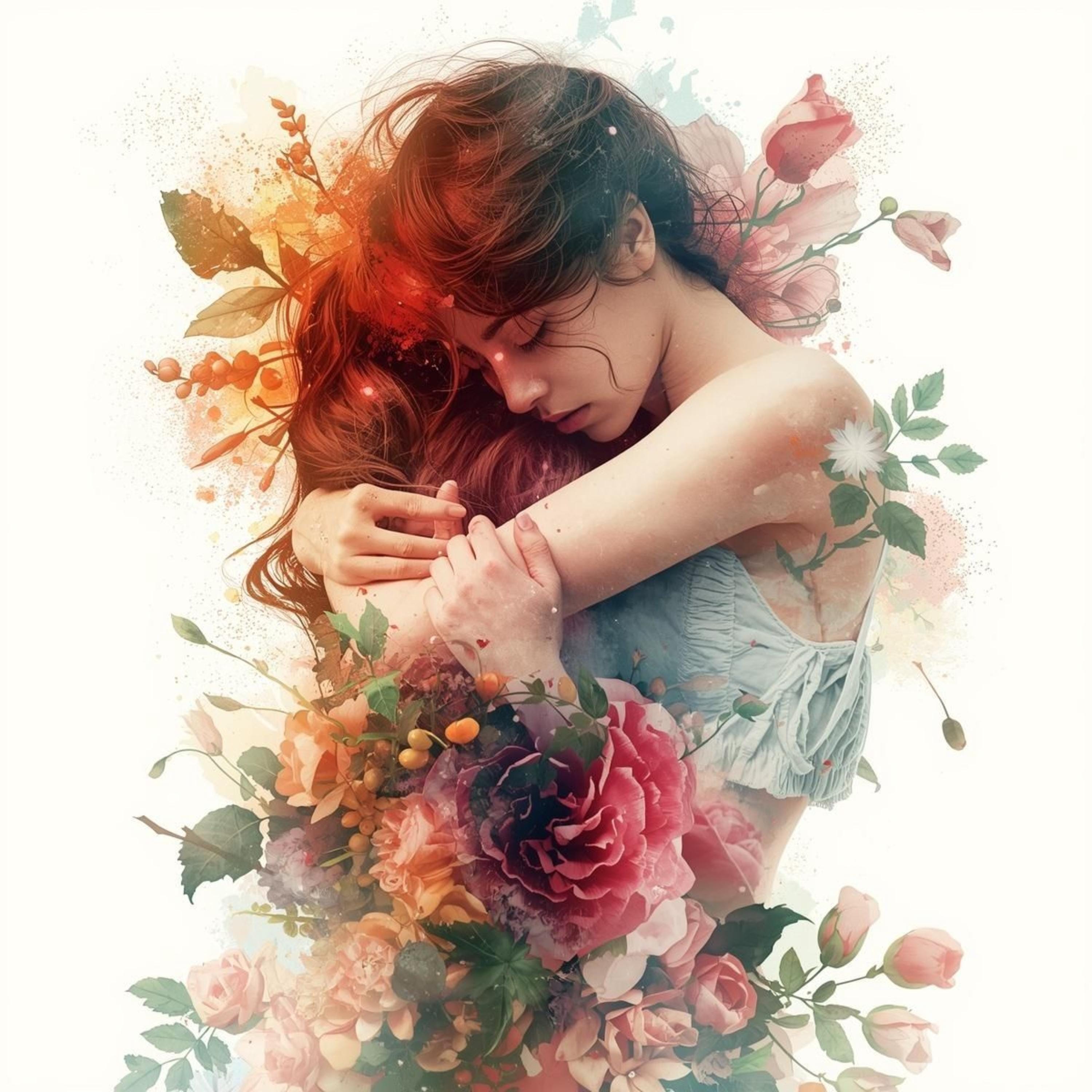 15 Floral Spirit Surreal Woman Portraits – Realistic AI Flower Art