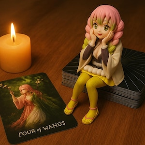 New!! Demon Tarot Card,Tarot Deck,Anime Unique Tarot Deck,78 Tarot Cards, Custom Design, Oracle Deck,Artificial Intelligence