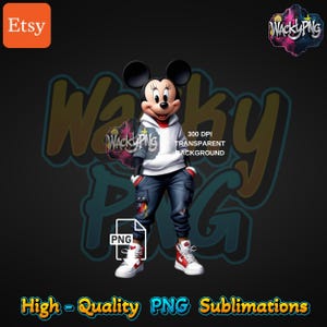 Minnie Mouse | Urban Minnie Mouse | Urban Trap Designs | Wacky Fan Art | Instant Digital Downloads | Sublimation | Dtf PNG |