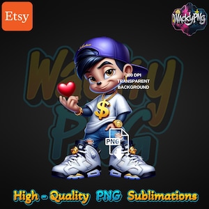 Urban Gangsta Boy PNG: Wacky Fan Art (Digital Download)