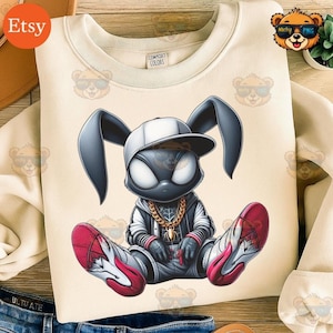 Monsterkonijn PNG, Urban Venom-ontwerpen, Urban Trap-ontwerpen, Fantasy-fanart, DTF-png