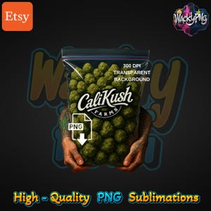 Gangster Cali Kush Buds Png | Buds Packet PNG | Urban Trap Designs | Wacky Fan Art | Instant Digital Downloads | Sublimation | Dtf PNG |