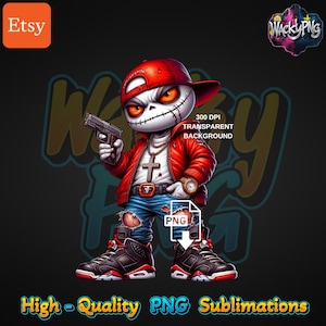 Gangstermonster, png-bestand: Urban Trap Design (digitale download)