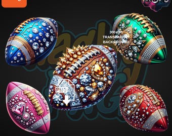Luxury American Football - Bold Streetwear Aesthetic Digital Designs for Crafts & Branding | Urban Trap Designs | Wacky Fan Art | PNG |