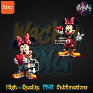 Minnie Mouse Png | Urban Minnie Mouse | Urban Trap Designs | Wacky Fan Art | Instant Digital Downloads | Sublimation | Dtf PNG |