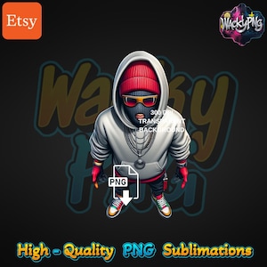 Urban Hiphop Man | UrbanTrap Designs | T-shirt Png Design | Urban Trap Designs | Instant Digital Downloads | Man PNG Sublimation | Dtf PNG |