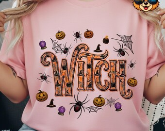 Witch Png, Halloween Witch Png, Spooky Season Png, Witchy Png, Cute Halloween Png, Retro Halloween Png, Fall Png, Autumn Png, Season Png