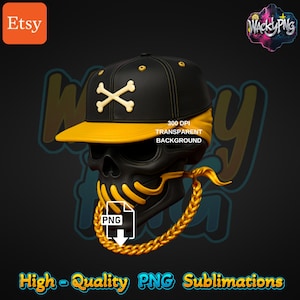 Urban Skull Trap PNG: Streetwear Design (Digital Download)