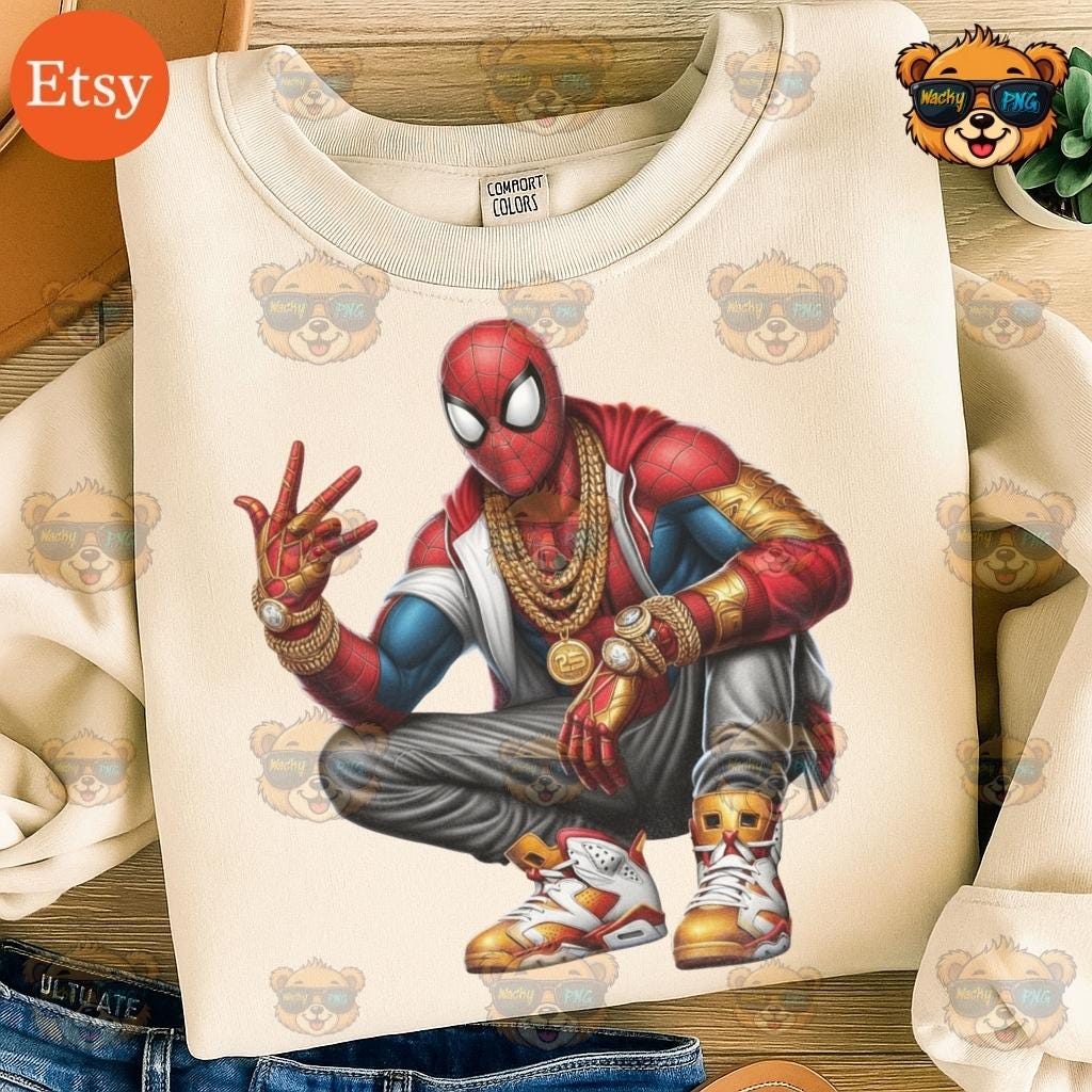 Spiderman Hip Hop PNG Clipart Marvel Streetwear Superhero Sublimation spiderman-hip-hop-png-clipart-marvel-streetwear-superhero-sublimation